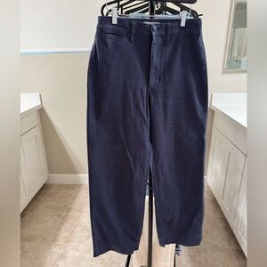 Madewell slim Emmett wide leg crop Pants TALL